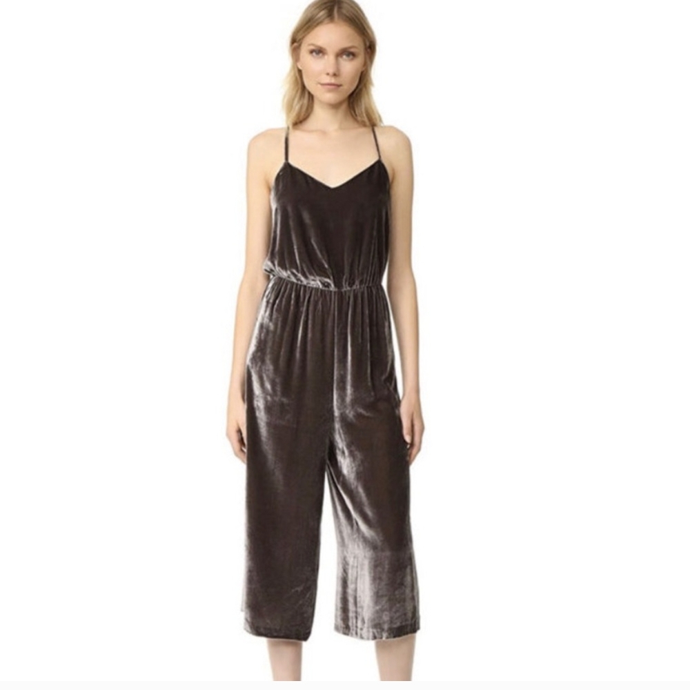 Madewell Cami Jumpsuit in Velvet Gray/Silver